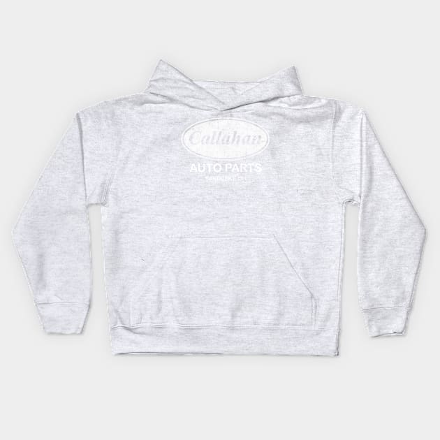 Callahan Auto Parts, distressed Kids Hoodie by hauntedjack